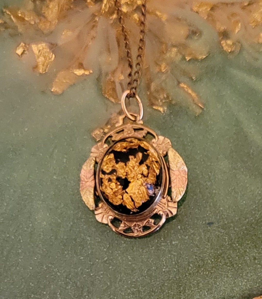 Vintage 12K Gold Filled Pendant and 19 14K GF Chain, LSP Co Etsy