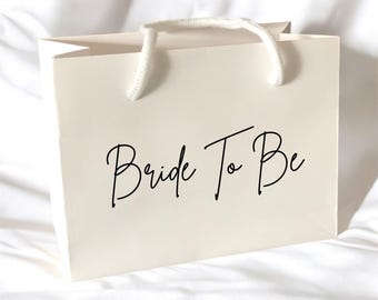 Weiße Braut Hochzeit Geschenk Tasche - Small Medium Large