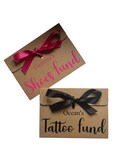 Personalised Kraft Brown Money/Voucher Envelope with Ribbon: Any Fund, Any Name