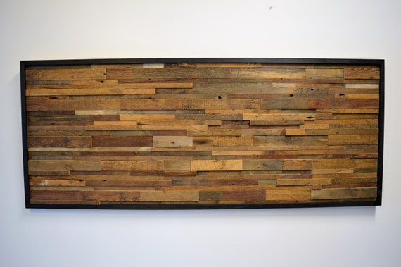 Reclaimed Barn Wood Wall Art Horizontal Slats Free Shipping