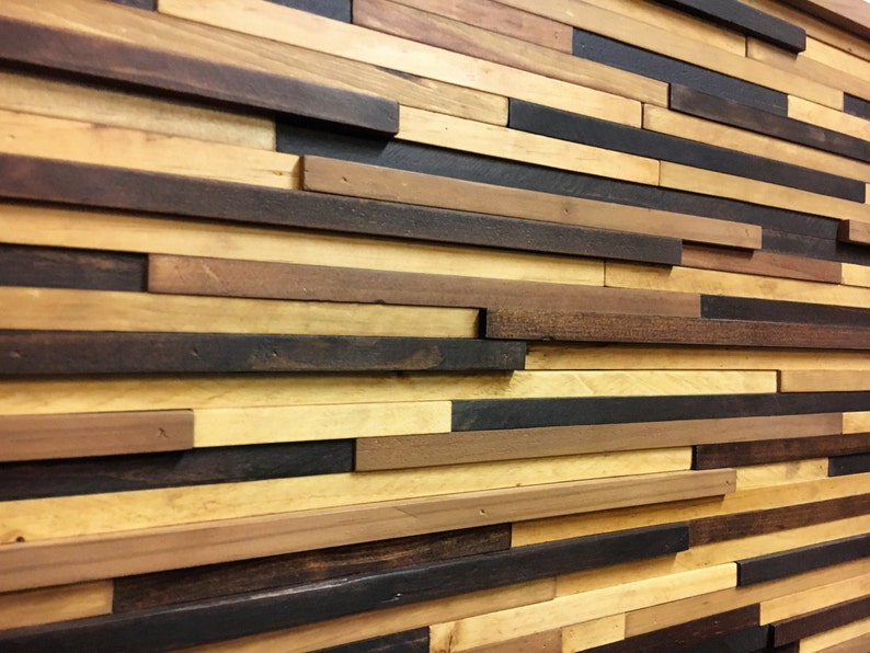 Wood Stained Slats Wall Art FREE SHIPPING image 4