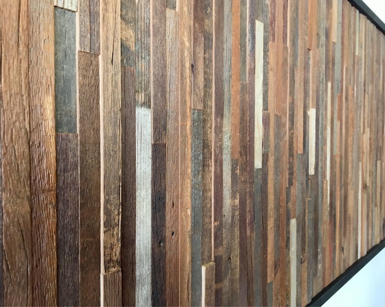 Reclaimed Barn Wood Wall Art vertical Slats FREE SHIPPING Etsy