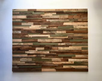 Reclaimed Barn Wood Wall Art, Handmade Rustic Decor