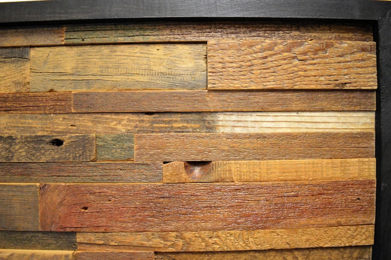 Reclaimed Barn Wood Wall Art horizontal Slats FREE SHIPPING Etsy Canada