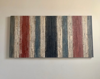 Handmade Reclaimed Wood Wall Art, Transient Color Design