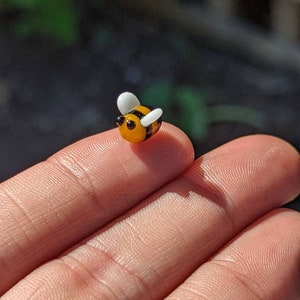 Bumble Bee Mini Marble Borosilicate Glass