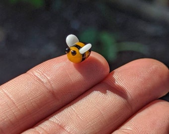 Bumble Bee Mini Marble Borosilicate Glass