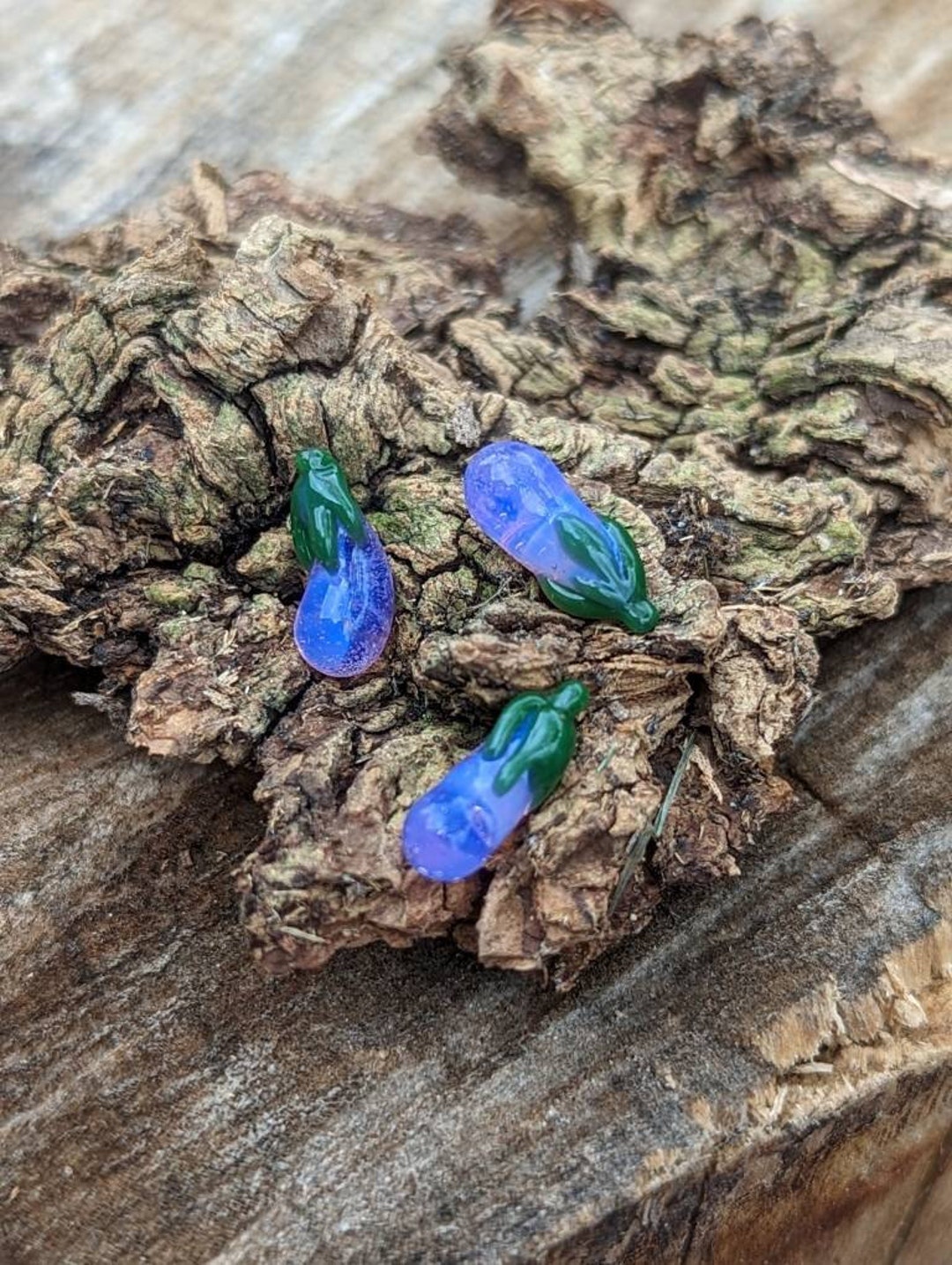 Eggplant Mini Marble Borosilicate Glass Pearl Etsy