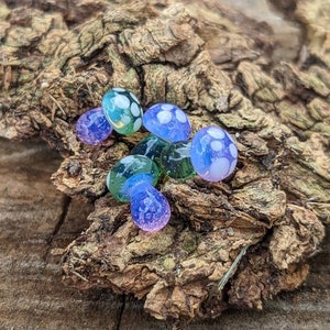 Mushroom Mini Marble Borosilicate Glass Pearl