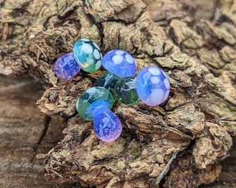 Mushroom Mini Marble Borosilicate Glass Pearl