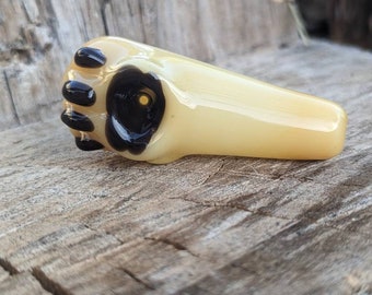 Tan Paw with Brown Beans Tobacco Pipe