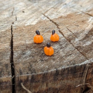 Pumpkin Mini Marble Borosilicate Glass Pearl