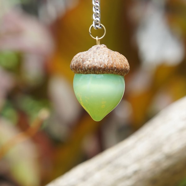 Ectoplasm Green Acorn Pendant