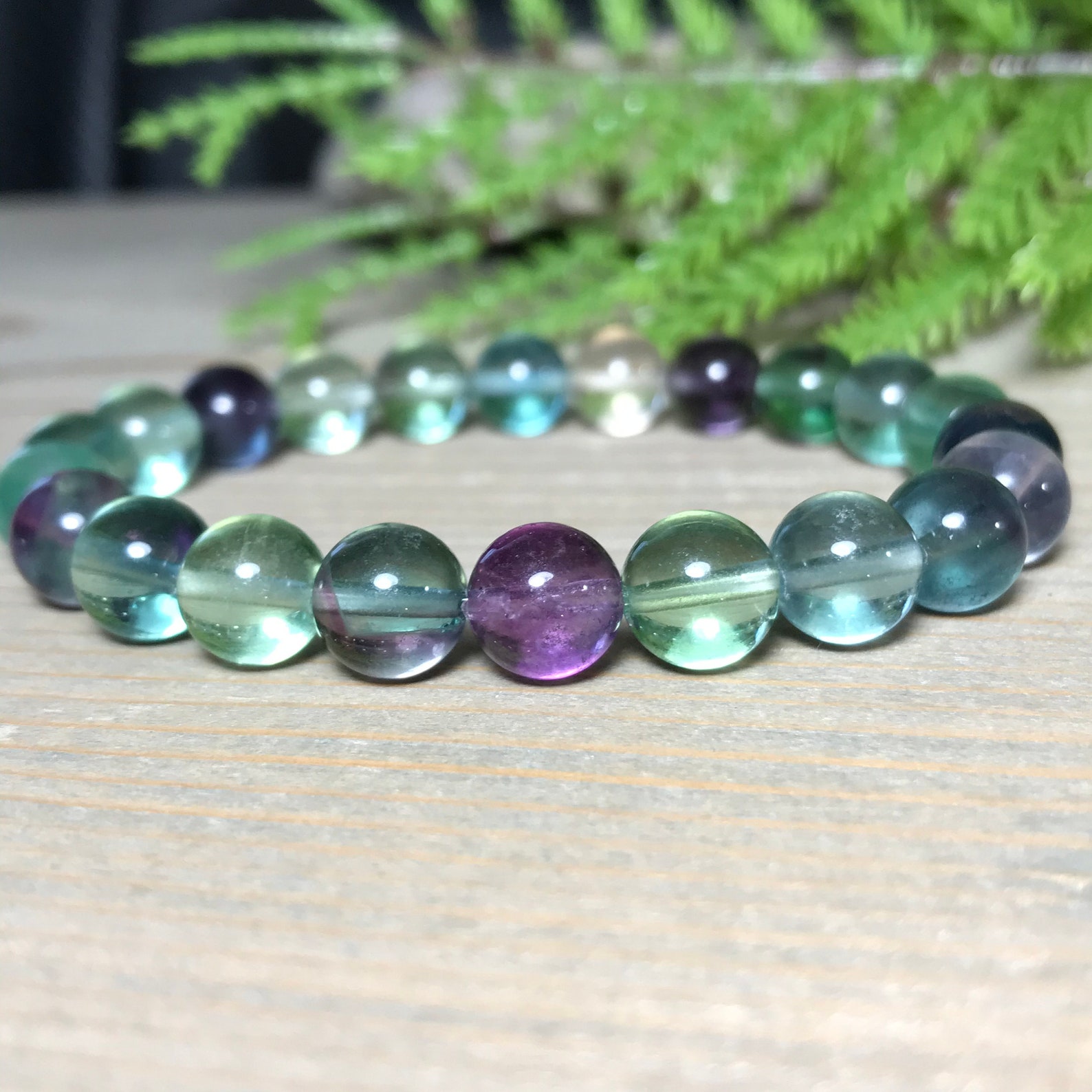 8mm Multicolor Fluorite Bracelet Fluorite Bracelet Etsy