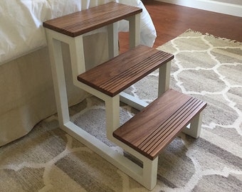 Customizable Color/Wood 3 Step Open Air Pet Steps