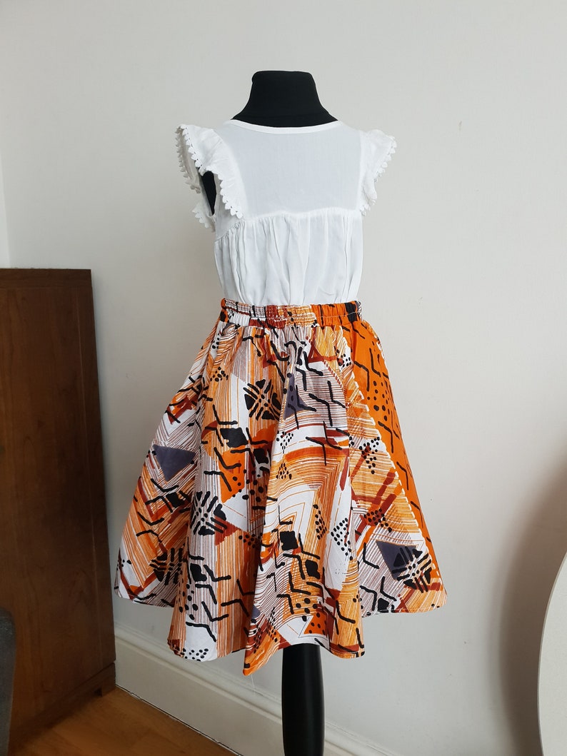 Little Girls African Print Skirt Toddler Skirt Ankara Girls SkirtMud Cloth