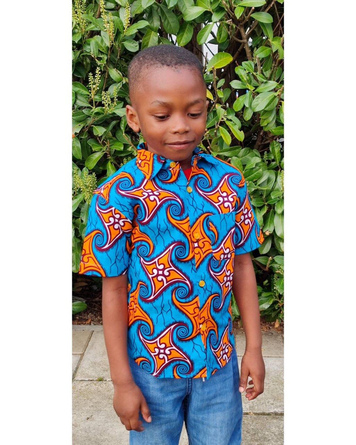 Little Boys Shirt Ankara Print Handmade African Print Etsy