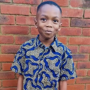 Boys African Shirt/ African Shirts For Boys, Ankara Print, Handmade,  African Print Clothes, Party Shirt, Toddler Shirt, Ribbon