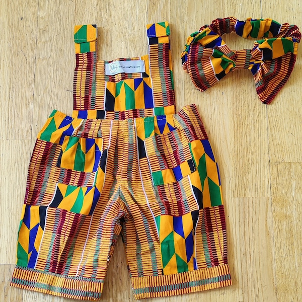 BodysuitsAnkara Baby Romper / African Print Baby Romper/ Kente Baby Romper/ Jumpsuit Muna