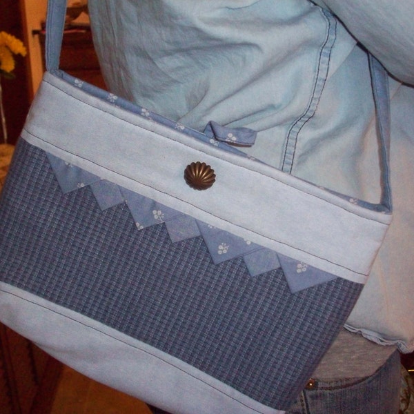 Blue Shoulder Purse