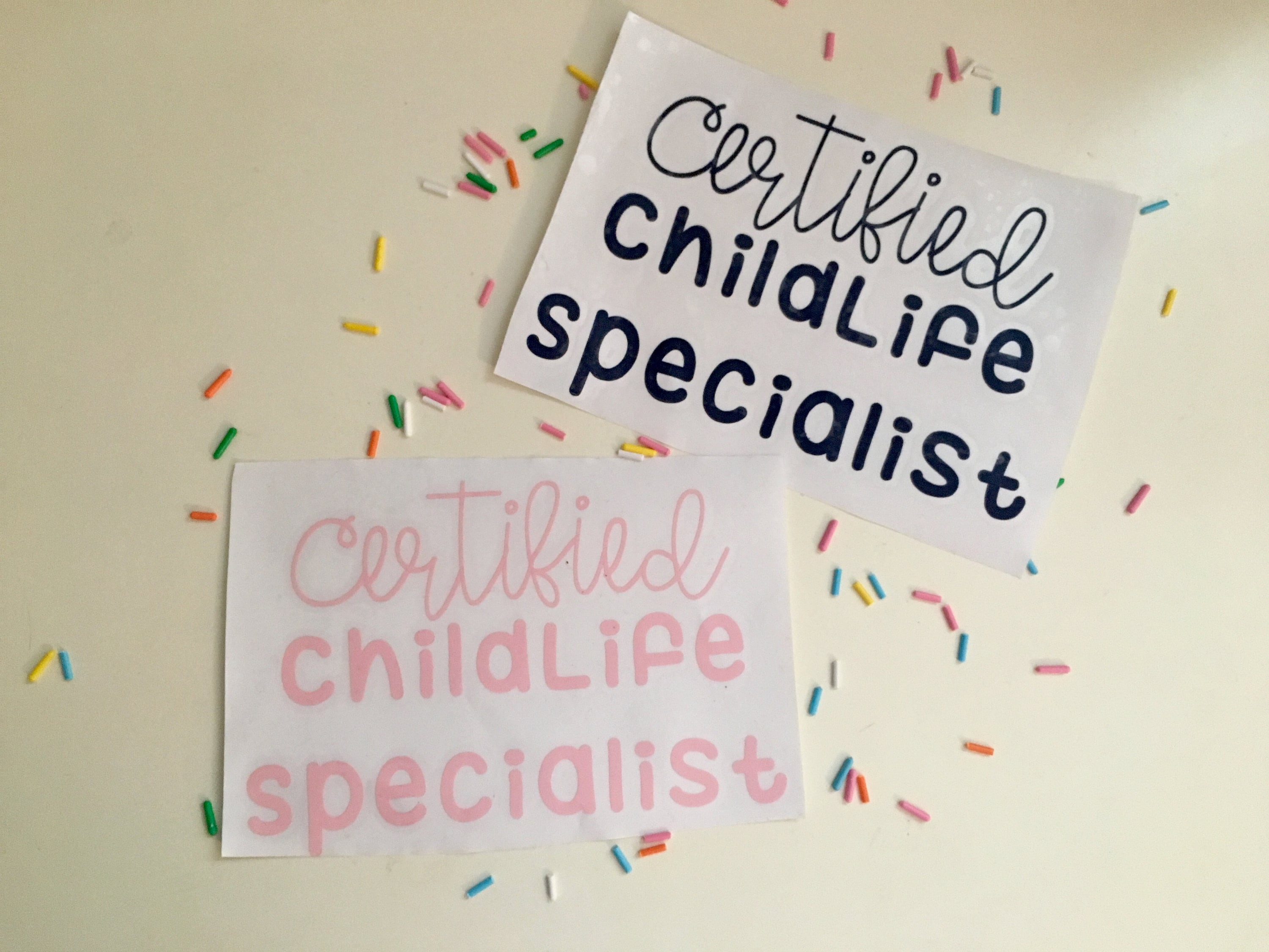 Certified Child Life Specialist Decal Etsy