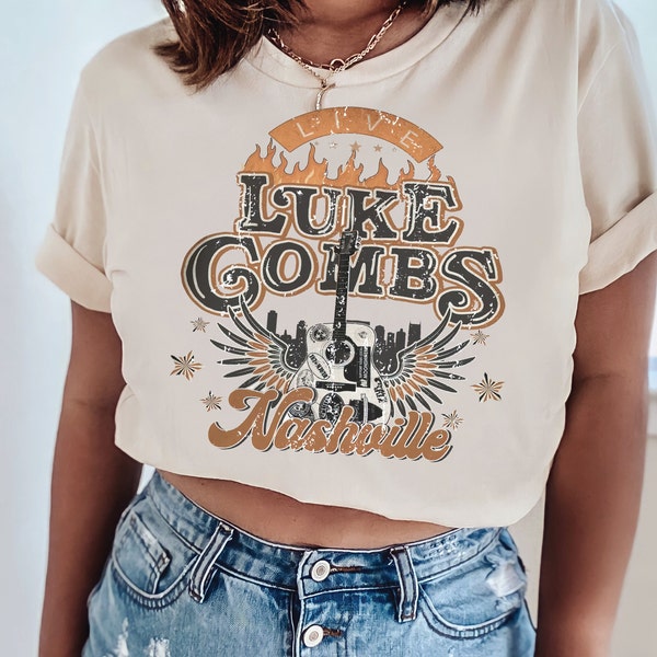 Luke Combs | Concert Tee | Country Music Concert TShirt | Band TShirt| Women's TShirt | Country Music Festival | Trendy | Western Distressed