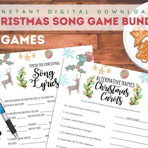 Christmas Song Trivia Games | Christmas Carol Games | Music Trivia | Christmas Party Games