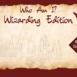 Who Am I? Game | Wizarding Edition | Potterhead Game Printable | Digital Download | Printable Guessing Game | HP Party Game | Wizard