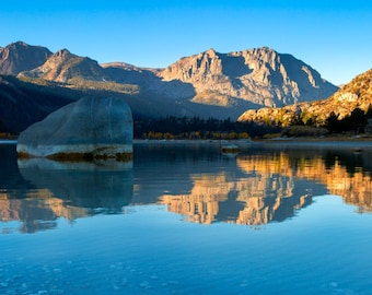 Mountain sunrise reflection landscape photography photo print / metal print