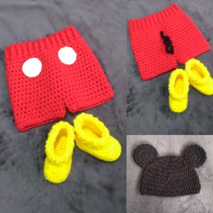 Mickey Mouse Crochet Baby Costume
