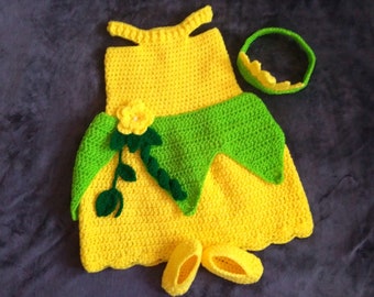 Disney Princess Tiana Crochet Baby Costume