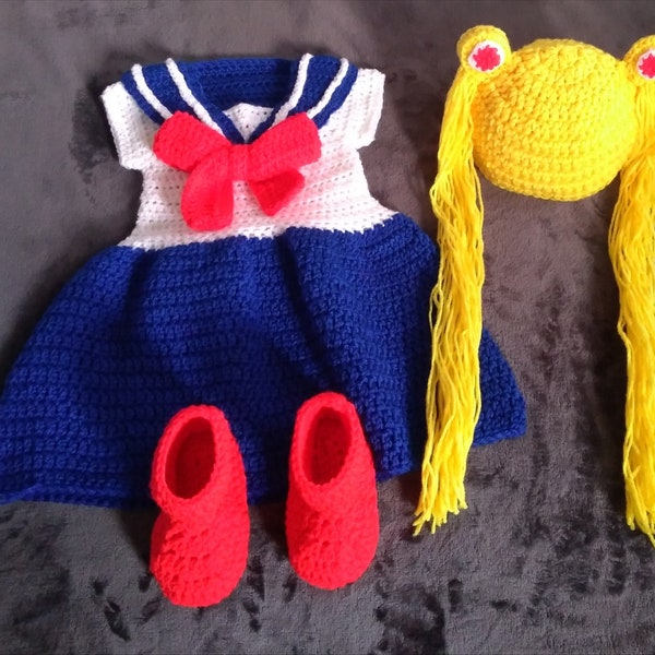 Sailor Moon Crochet Baby Costume