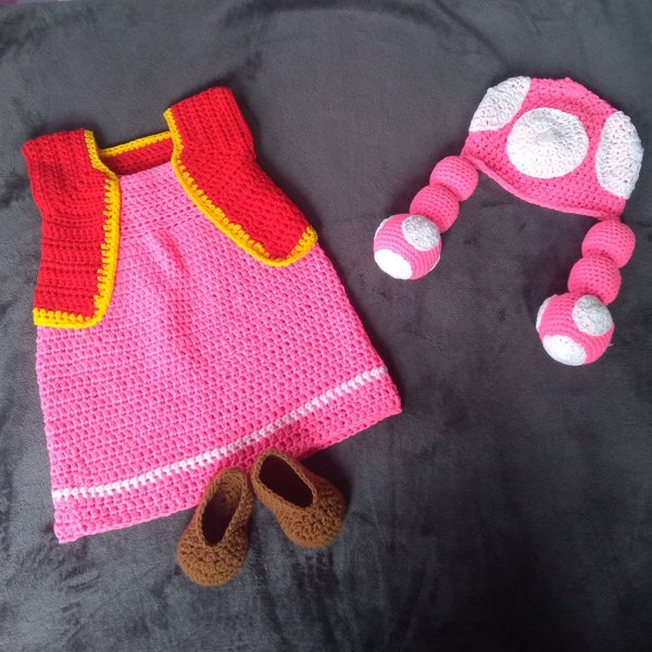 Toadette Crochet Baby Costume