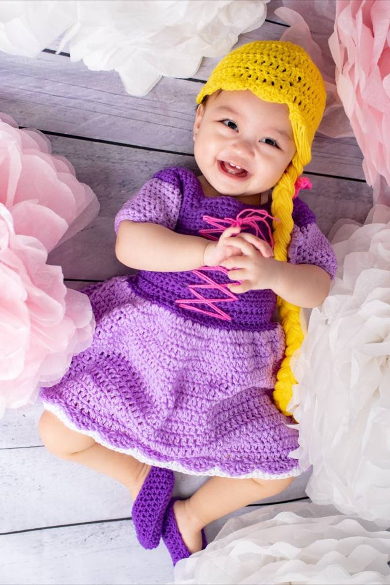 crochet rapunzel dress