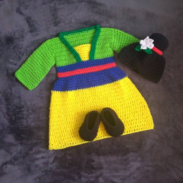 Disney Mulan Crochet Baby Costume