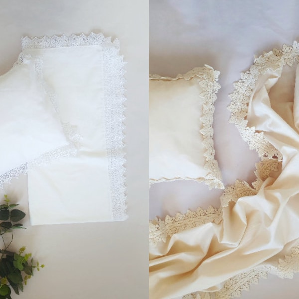 Lace Pillowcases Etsy