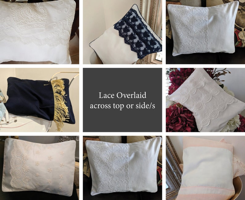 Pillowcase With Lace Trim Made to Order Custom Etsy