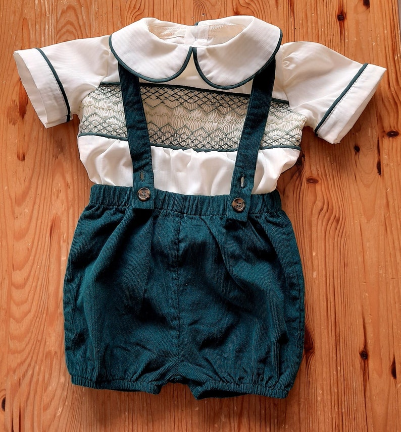 Made to Order Smocked Winter Baby Boy Shirt and Pants Yoke Etsy