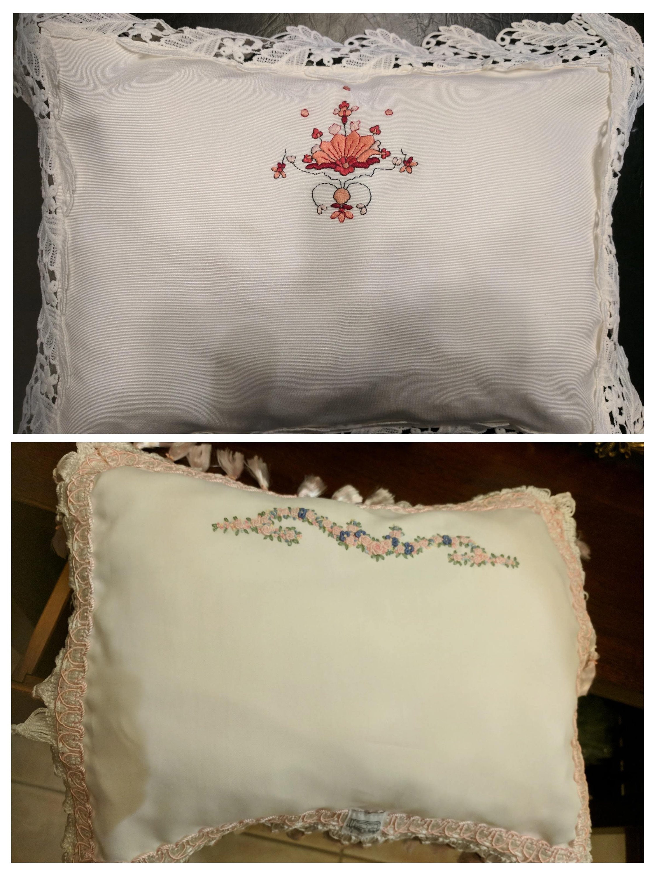 ベビー枕カバーハンドメイド 刺繍入りベビー枕カバー：ベビーベッド／ベビーカー用カスタム枕（枕の