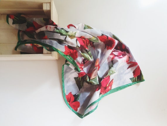 IN STOCK Floral Cotton Baby Wrap With Green Picot Binding Trim Baby Blanket Shawl to Suit Pram or Cradle Polka Dot Photo Prop Stock Etsy Canada