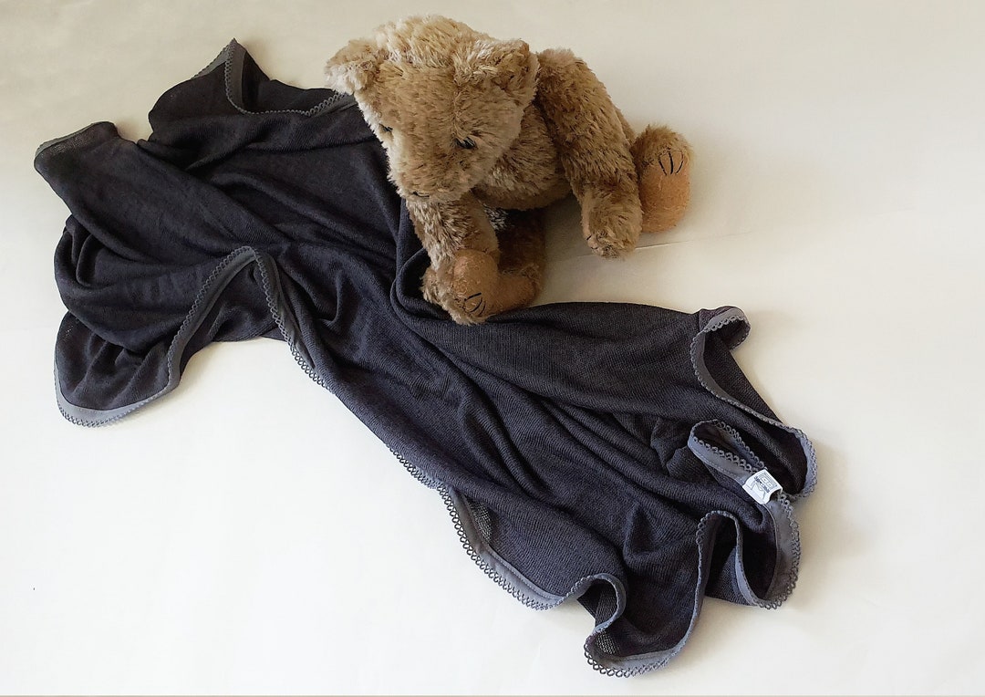 EN STOCK Charcoal Stretch Knit Baby Wrap con Carbón Picot Etsy España