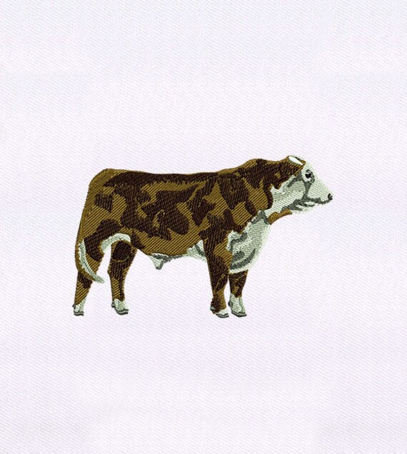 Gentle Cow Embroidery