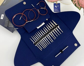 addi Click Novel Lace Short Tip Interchangeable Circular Knitting Needle Set Click Novel Lace Short Tip Set 3.5-8mm