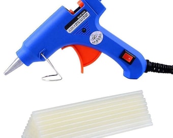 Hot Glue Gun with 10 pcs Hot Melt Glue Sticks for DIY Craft Projects and Quick Repairs 20W