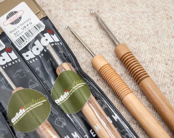 ADDI Crochet hook with Olive wood Handle