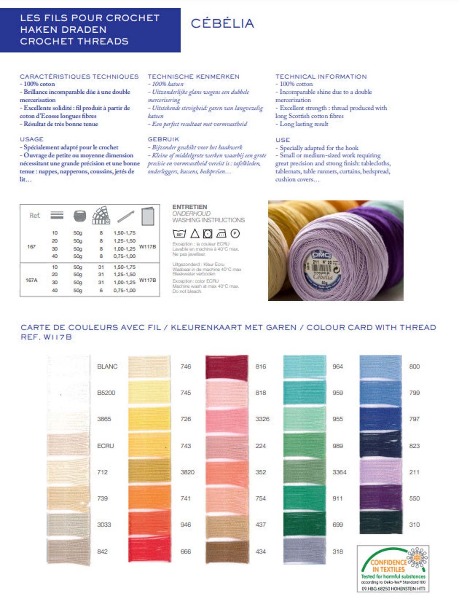 DMC Cebelia No.20 Crochet Thread 50gr 380mt superior quality Etsy