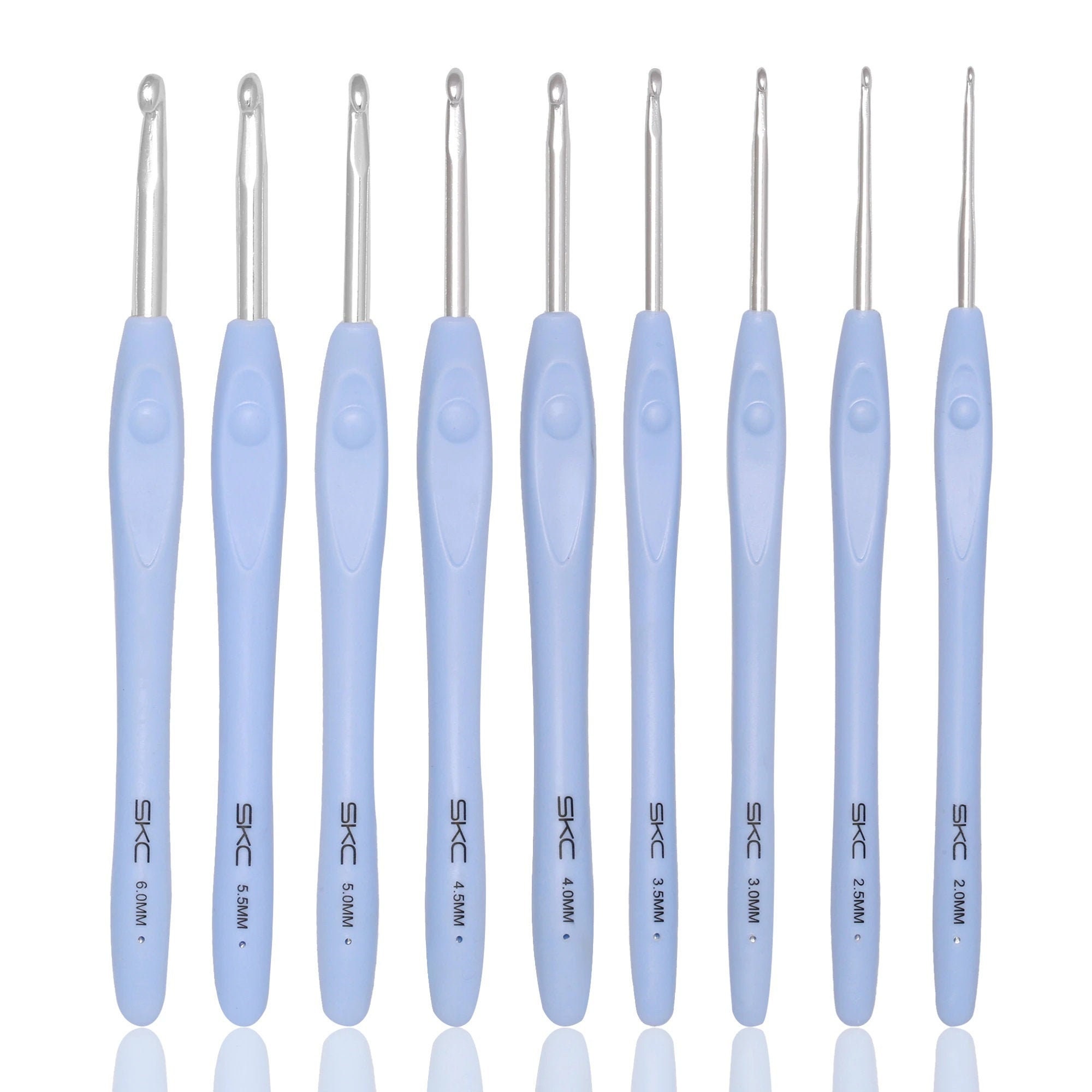 soft handle aluminum hook, SKC Crochet Hooks Stitches Knitting Needles Handicraft Hand Weave Tool DIY Sewing Accessories