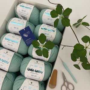 Merino wool knitting yarn Lana Gatto Baby Soft, baby wool, soft wool, 50 g