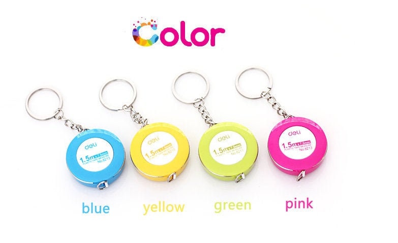 Deli 1pcs Mini Tape Measure 150cm/60 Inch Portable Bust Waist Clothing Tape Measuring Height Meter Soft Ruler Children Supplies