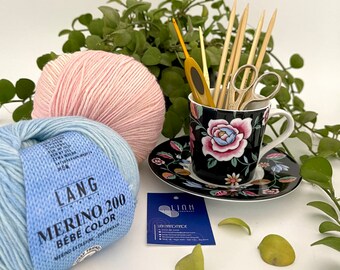 Lang Yarns Merino 200 Bebe and 200 Bebe Color 100% merino no mulesing